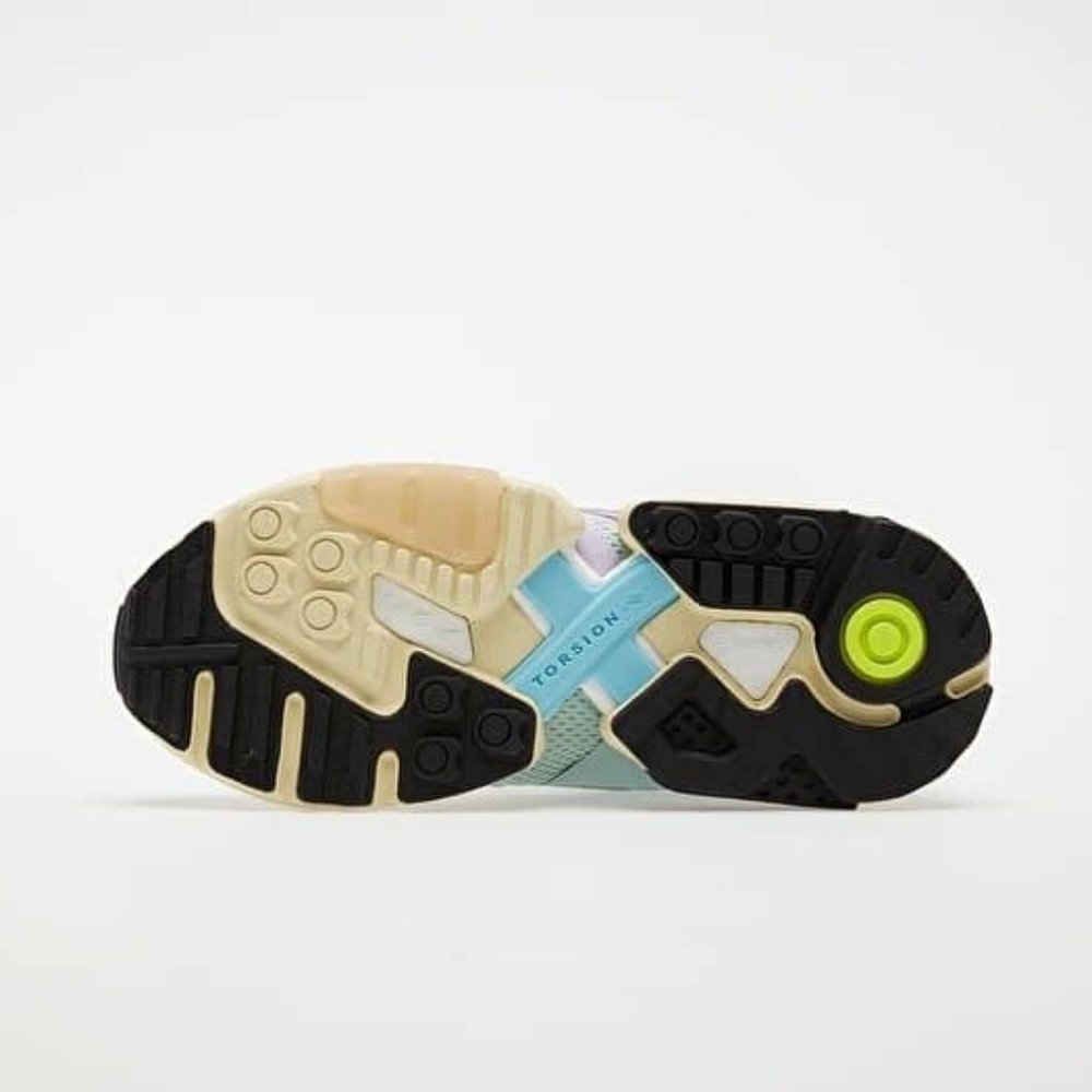 Adidas Originals ZX Torsion Mens Athletic Shoe White Green EF4378 NEW Size 7.5 - Picture 7 of 8